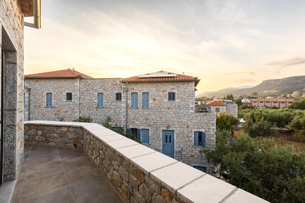 Mani Stone Built Home A Breath Away To The Sea Stoupa Exterior photo