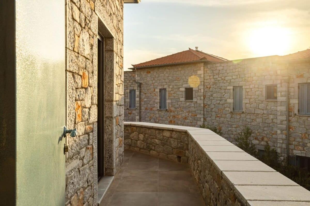 Mani Stone Built Home A Breath Away To The Sea Stoupa Exterior photo