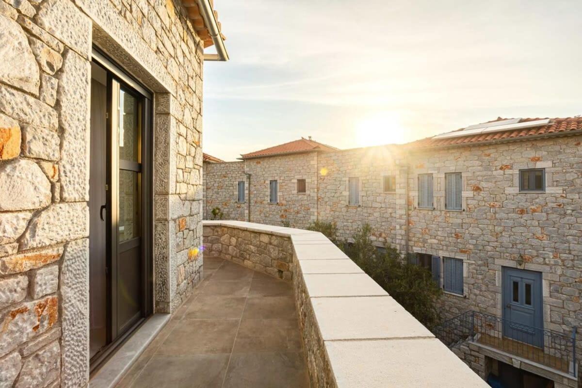 Mani Stone Built Home A Breath Away To The Sea Stoupa Exterior photo