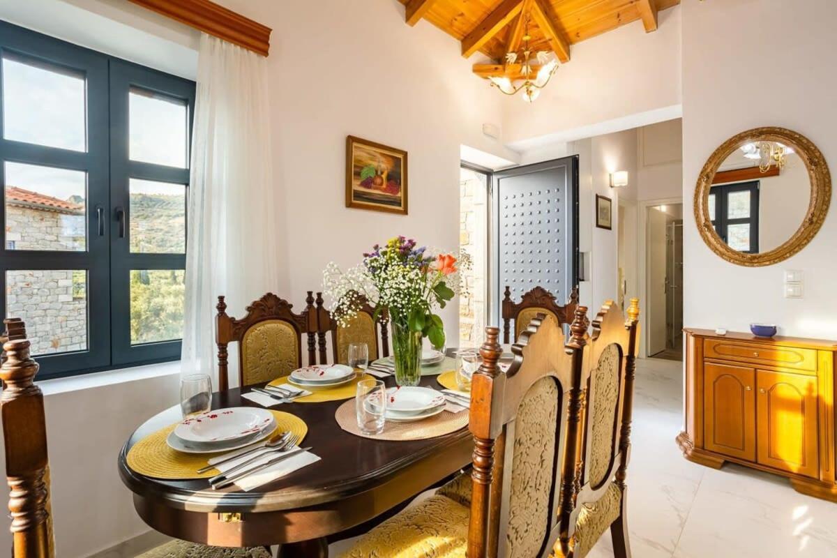 Mani Stone Built Home A Breath Away To The Sea Stoupa Exterior photo